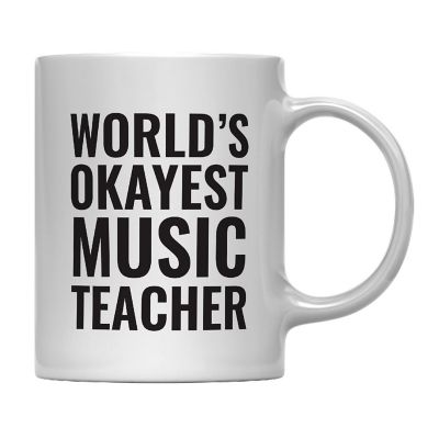 Okayest Music Teacher Ceramic Mug Image 2