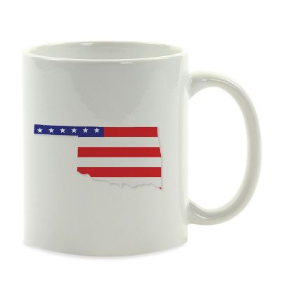 Oklahoma US Flag Ceramic Mug Image 2