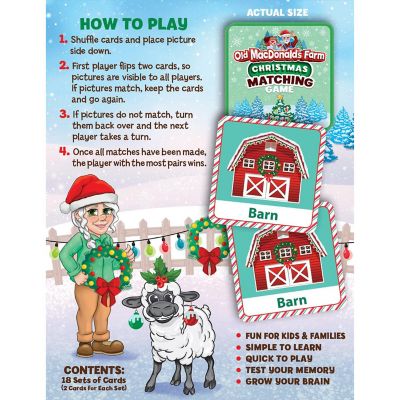 Old MacDonald's Farm Christmas Matching Game Image 3
