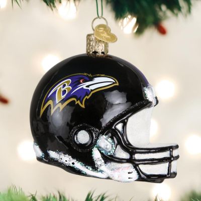 Old World Blown Glass Christmas Ornament - Baltimore Ravens Helmet 70317 Image 1