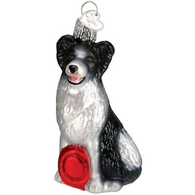 Old World Border Collie Christmas Ornament Image 1