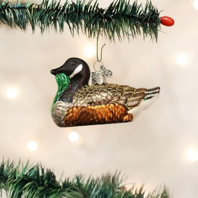 Old World Christmas 16065 Glass Blown Canada Goose Ornament Image 1