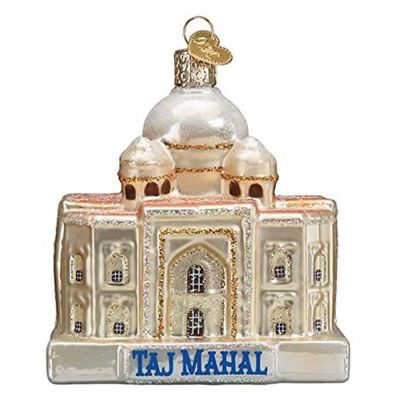 Old World Christmas #20123 Glass Blown Ornament Taj Mahal, 3.5 Image 1