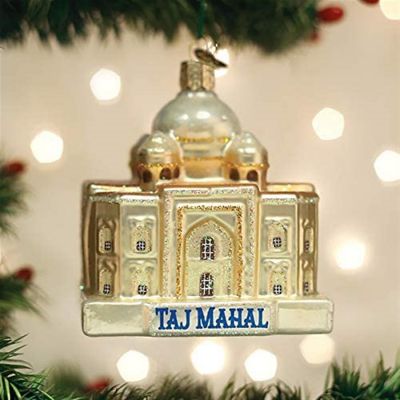 Old World Christmas #20123 Glass Blown Ornament Taj Mahal, 3.5 Image 1