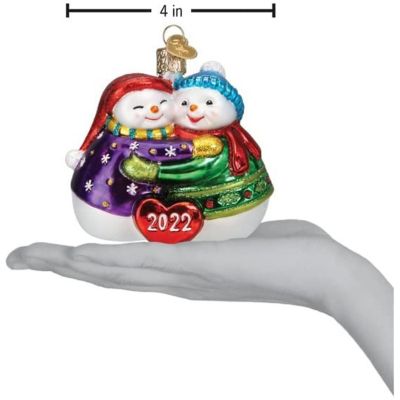 Old World Christmas 2022 Together Again Glass Blown Ornament, Christmas Tree Image 3