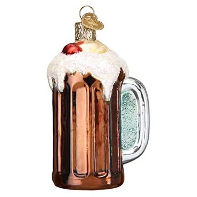 Old World Christmas #32465Glass Blown Ornaments, Rootbeer Float, 3.75 Image 1