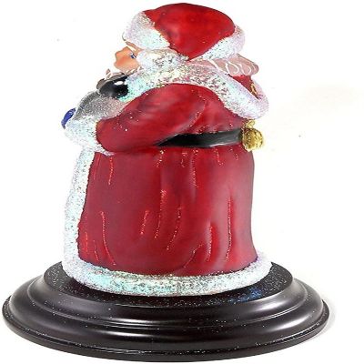 Old World Christmas #529767 Santa w/ Penguin Pals Christmas Light Figurine 11" Image 2