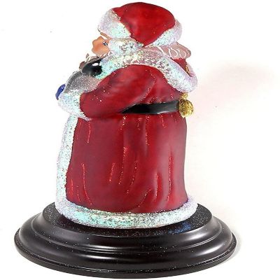 Old World Christmas #529767 Santa w/ Penguin Pals Christmas Light Figurine 11" Image 3