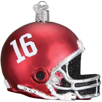 Old World Christmas 60117 Glass Blown Alabama Helmet Ornament Image 1