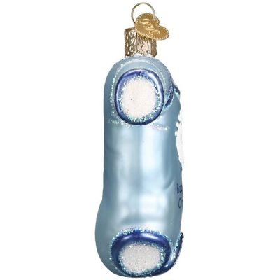 Old World Christmas Blue Baby One Piece Glass Blown Ornament Image 2