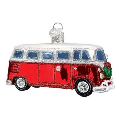 Old World Christmas Camper Van Glass Blown Ornament Image 1