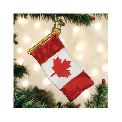 Old World Christmas Canadian Flag Image 3