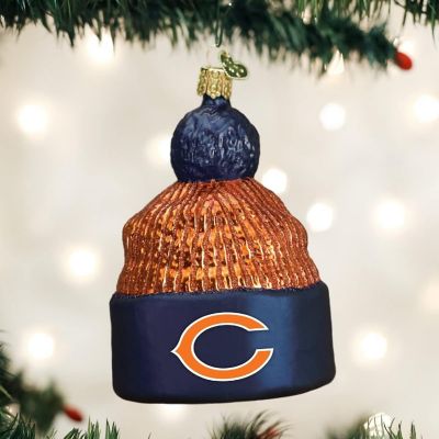 Old World Christmas Chicago Bears Beanie Ornament For Christmas Tree Image 1