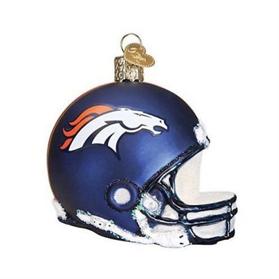 Old World Christmas Denver Broncos Helmet Ornament For Christmas Tree Image 1