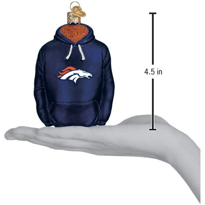 Old World Christmas Denver Broncos Hoodie Ornament For Christmas Tree Image 2