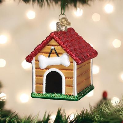 Old World Christmas Dog House Ornament for Christmas Tree Image 1