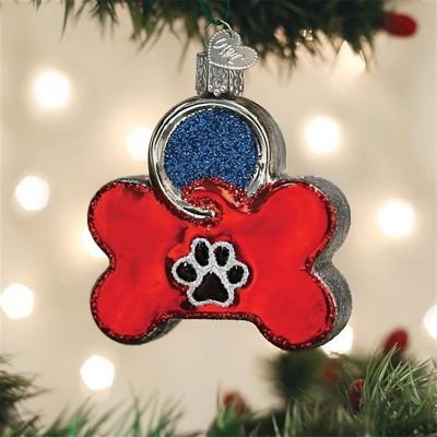 Old World Christmas Dog Tag Tree Ornament Image 3