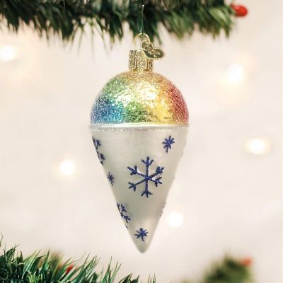 Old World Christmas Glass Blown Ornament 32254 Snow Cone- 4 Image 1