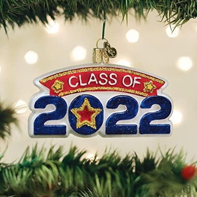Old World Christmas Glass Blown Ornament- Class of 2022 36299 Image 1
