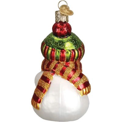 Old World Christmas Glass Blown Ornament for Christmas Tree, Snowman with Cocoa with OWC Gift Box Image 1