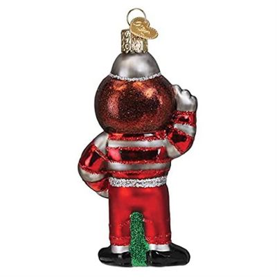 Old World Christmas Glass Blown Ornament, Ohio State Brutus Buckeye 64899 Image 2