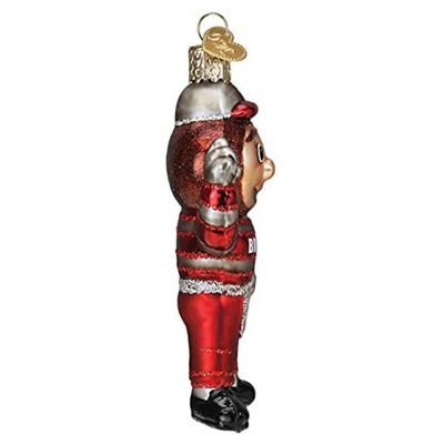 Old World Christmas Glass Blown Ornament, Ohio State Brutus Buckeye 64899 Image 3