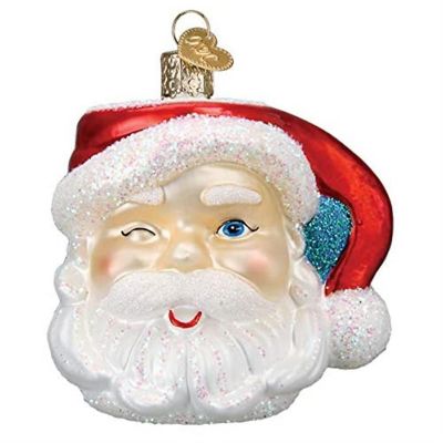 Old World Christmas Glass Blown Ornament Santa Mug 32452 Image 1