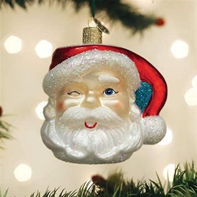 Old World Christmas Glass Blown Ornament Santa Mug 32452 Image 1