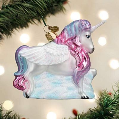 Old World Christmas Glass Blown Ornaments Alicorn #12599 Image 1