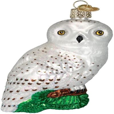Old World Christmas Glass Blown Ornaments Great White Owl (#16079) Image 1