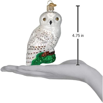 Old World Christmas Glass Blown Ornaments Great White Owl (#16079) Image 2