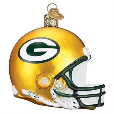 Old World Christmas Green Bay Packers Helmet Ornament For Christmas Tree Image 1