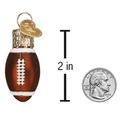 Old World Christmas Gumdrops Mini Football Glass Ornament 2 inch Miniature Image 3