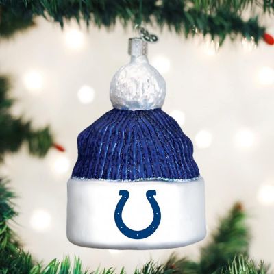 Old World Christmas Indianapolis Colts Beanie Ornament For Christmas Tree Image 1