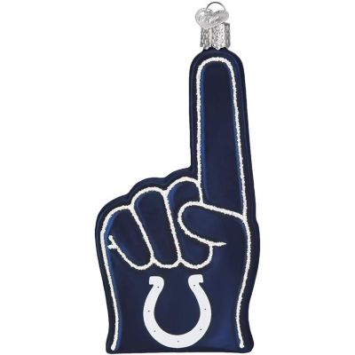 Old World Christmas Indianapolis Colts Foam Finger Ornament For Christmas Tree Image 1
