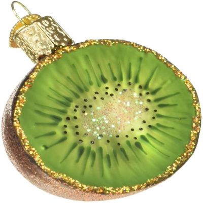 Old World Christmas Kiwi Glass Blown Ornament Image 1