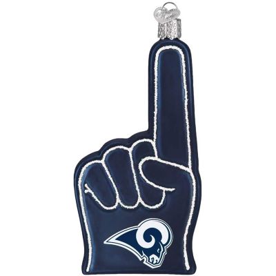 Old World Christmas Los Angeles Rams Foam Finger Ornament For Christmas Tree Image 1