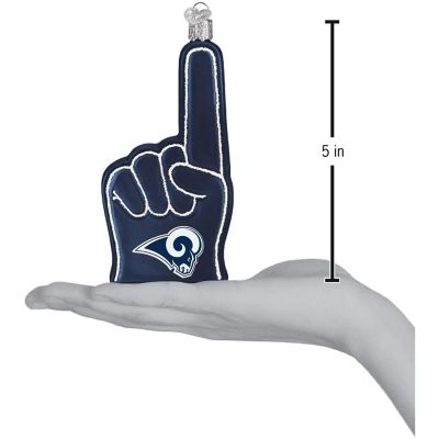 Old World Christmas Los Angeles Rams Foam Finger Ornament For Christmas Tree Image 3