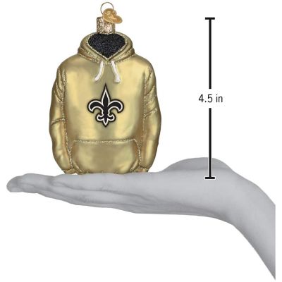 Old World Christmas New Orleans Saints Hoodie Ornament For Christmas Tree Image 2