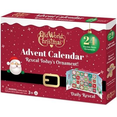 Old World Christmas Ornament Advent Calendar With 24 Flexible Resin Ornaments Image 1
