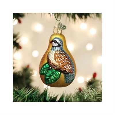 Old World Christmas Partridge in A Pear Tree Ornament Image 3