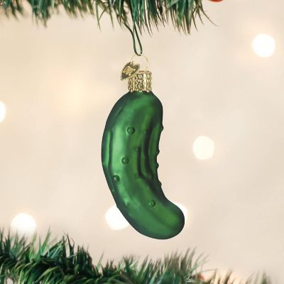 Old World Christmas Pickle Glass Ornament 28016 Holiday Decoration New FREE BOX Image 3