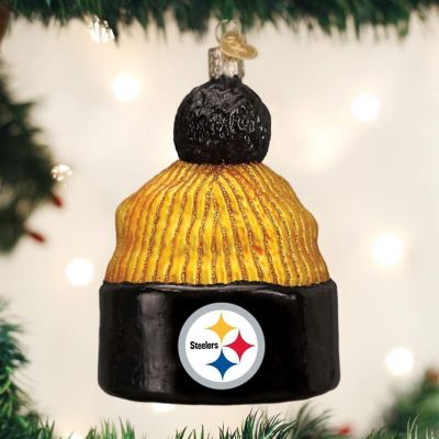 Old World Christmas Pittsburgh Steelers Beanie Ornament For Christmas Tree Image 1