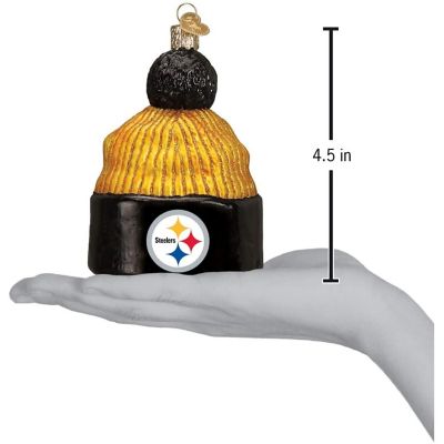 Old World Christmas Pittsburgh Steelers Beanie Ornament For Christmas Tree Image 2