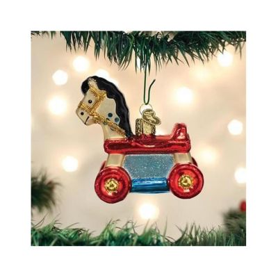 Old World Christmas Rolling Horse Toy Hanging Christmas Ornament Image 3