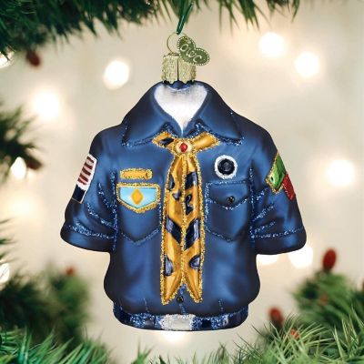 Old World Christmas Scout Uniform Tree Ornament Image 1