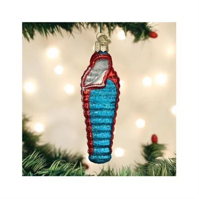Old World Christmas Sleeping Bag Blown Glass Ornament Image 3