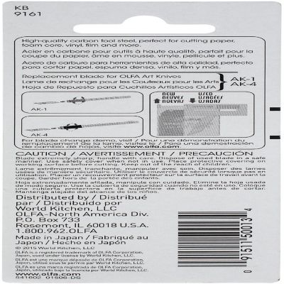 OLFA Art Knife Replacement Blades 25/Pkg-For 9164 Image 1