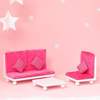Olivia's Little World - Little Princess 18" Doll Pink Lounge Set Image 1