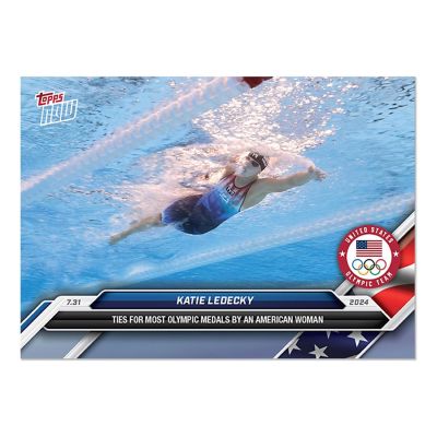 Olympic Games 2024 TOPPS NOW Card 9  Katie Ledecky Image 1